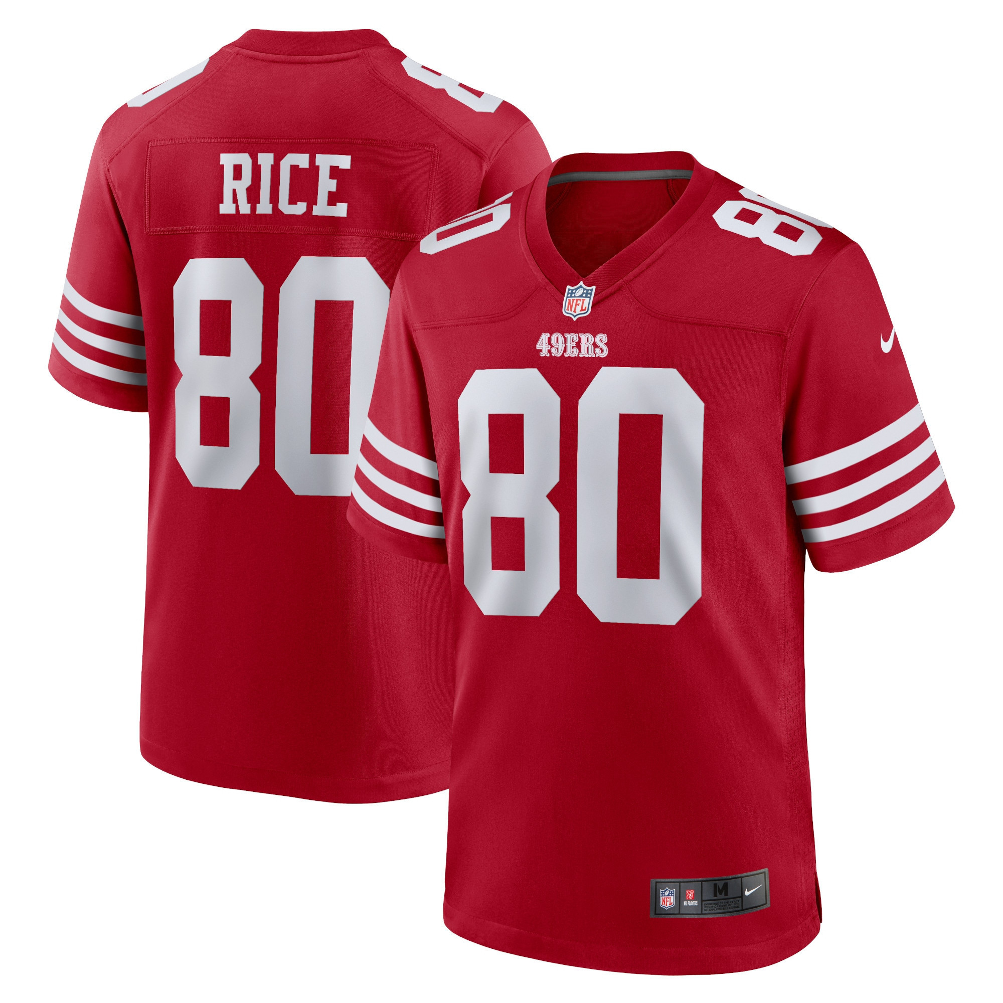 Jerry Rice San Francisco 49ers Retired Team Player Game Jersey - Scarlet Nfl