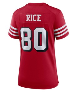 Jerry Rice San Francisco 49ers Women's Alternate Game Jersey - Scarlet