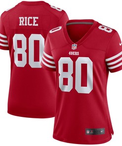Jerry Rice San Francisco 49ers Womens Retired Player Game Jersey - Scarlet Nfl