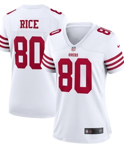 Jerry Rice San Francisco 49ers Womens Retired Player Game Jersey White Nfl