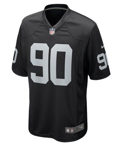 Jerry Tillery 90 Las Vegas Raiders Game Player Jersey - Black