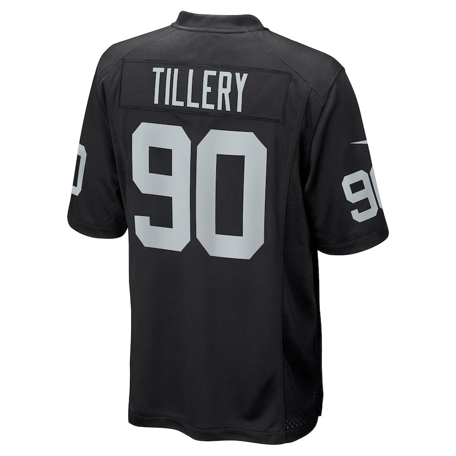 Jerry Tillery 90 Las Vegas Raiders Game Player Jersey - Black