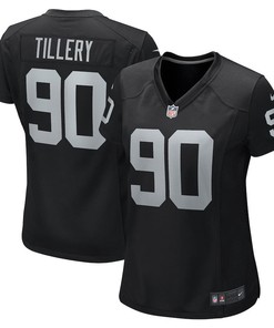 Jerry Tillery 90 Las Vegas Raiders Women's Game Player Jersey - Black