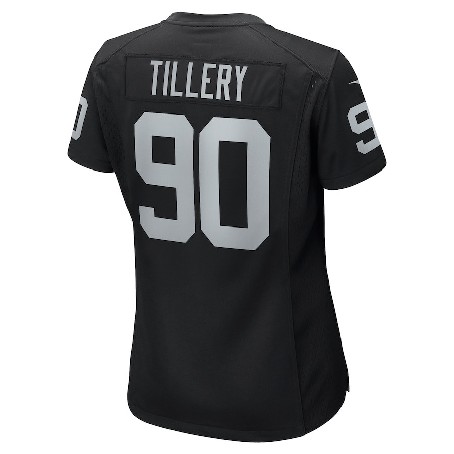 Jerry Tillery 90 Las Vegas Raiders Women's Game Player Jersey - Black
