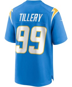 Jerry Tillery 99 Los Angeles Chargers Game Jersey - Powder Blue
