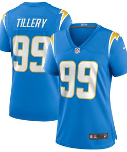 Jerry Tillery 99 Los Angeles Chargers Women's Game Jersey - Powder Blue