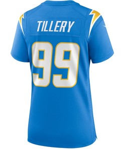 Jerry Tillery 99 Los Angeles Chargers Women's Game Jersey - Powder Blue