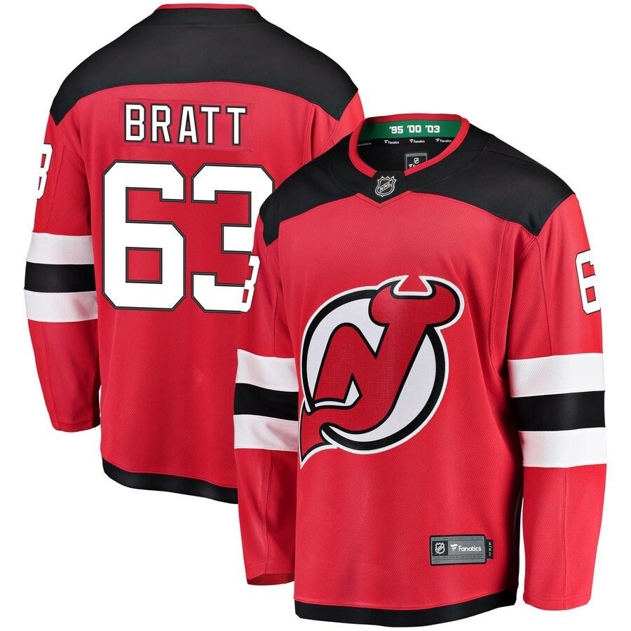 Jesper Bratt New Jersey Devils Fanatics Branded Home Breakaway Jersey - Red Nhl