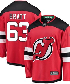 Jesper Bratt New Jersey Devils Fanatics Branded Home Breakaway Jersey - Red Nhl