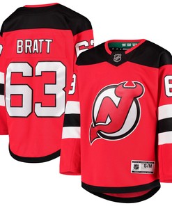 Jesper Bratt New Jersey Devils Home Premier Player Jersey - Red Nhl