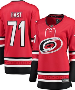 Jesper Fast Carolina Hurricanes Fanatics Branded Womens Home Breakaway Jersey - Red Nhl