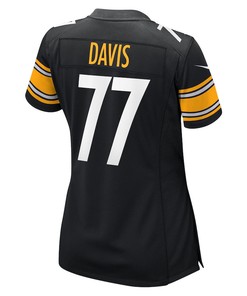 Jesse Davis Pittsburgh Steelers Women's Game Player Jersey - Black