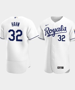 Jesse Hahn 32 Kansas City Royals White Home Jersey