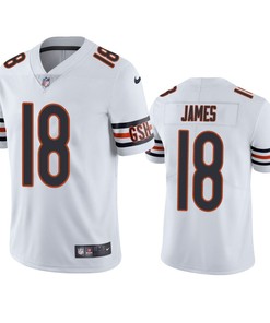 Jesse James 18 Chicago Bears White Vapor Limited Jersey