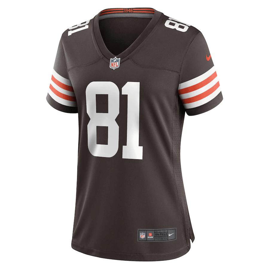 Jesse James Cleveland Browns Women's Game Player Jersey - Brown