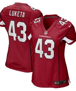Jesse Luketa Arizona Cardinals Women's Game Player Jersey - Cardinal