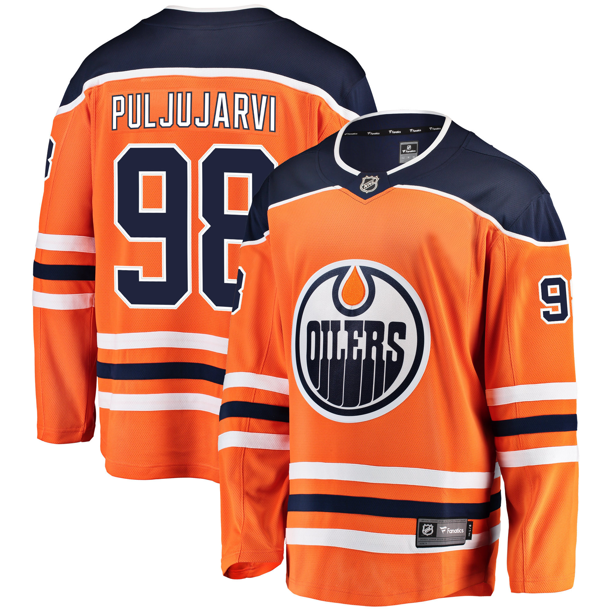 Jesse Puljujarvi Edmonton Oilers Fanatics Branded Breakaway Player Jersey - Orange Nhl
