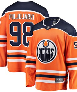 Jesse Puljujarvi Edmonton Oilers Fanatics Branded Breakaway Player Jersey - Orange Nhl
