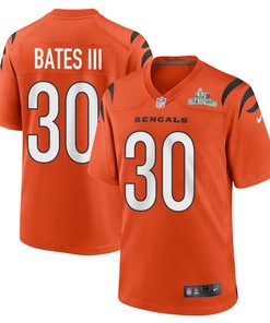 Jessie Bates III 30 Cincinnati Bengals Super Bowl LVII Champions Men Alternate Game Jersey - Orange
