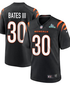 Jessie Bates III 30 Cincinnati Bengals Super Bowl LVII Champions Men Game Jersey - Black