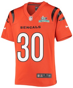 Jessie Bates III 30 Cincinnati Bengals Super Bowl LVII Champions Youth Alternate Game Jersey - Black