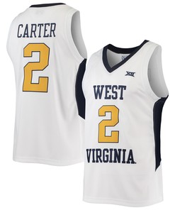 Jevon Carter West Virginia Mountaineers Original Retro Brand Commemorative Classic Basketball Jersey - White Ncaa