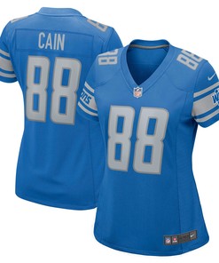 Jim Cain Detroit Lions Womens Retired Player Jersey - Blue Nfl