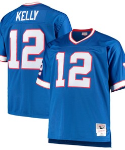 Jim Kelly Buffalo Bills Mitchell & Ness Big & Tall 1990 Retired Player Replica Jersey - Royal Nfl
