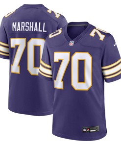 Jim Marshall 70 Minnesota Vikings Classic Retired Men Jersey - Purple