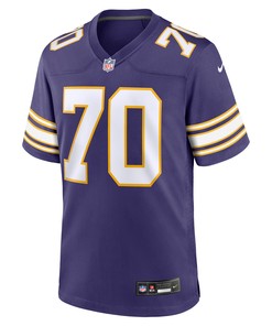 Jim Marshall 70 Minnesota Vikings Classic Retired Men Jersey - Purple
