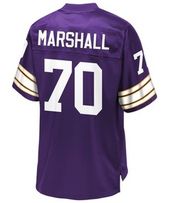 Jim Marshall Minnesota Vikings Nfl Pro Line Retired Player Jersey - Purple