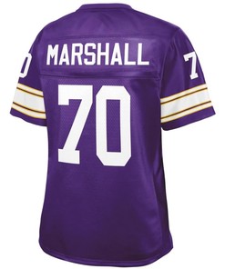 Jim Marshall Minnesota Vikings Nfl Pro Line Womens Retired Player Jersey - Purple