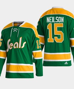 Jim Neilson 15 California Golden Seals Green Reverse Retro 2.0 Jersey 2022-23