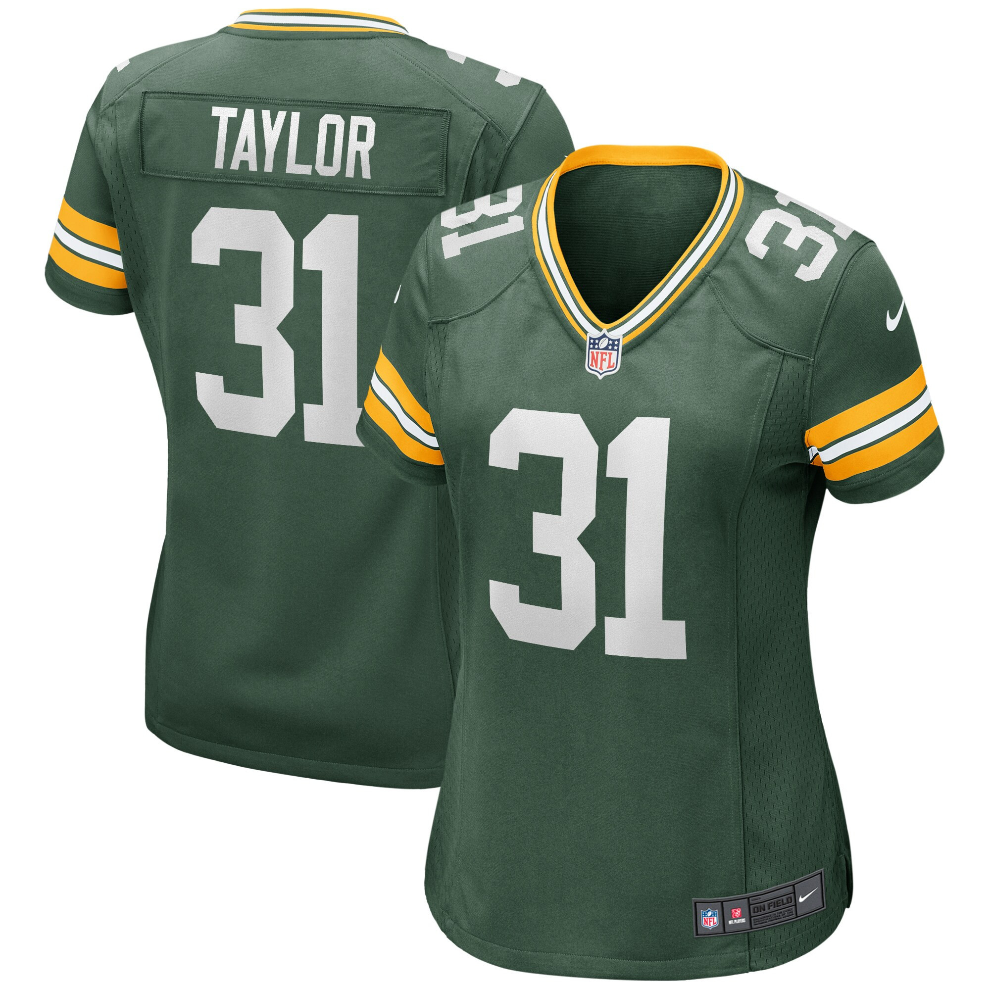 Jim Taylor Green Bay Packers Womens Game Retired Player Jersey - Green Nfl