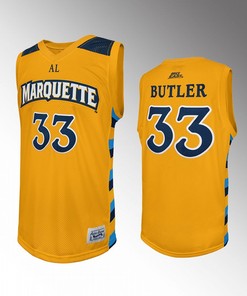 Jimmy Butler 33 Marquette Golden Eagles Gold Jersey Alumni Basketball Retro