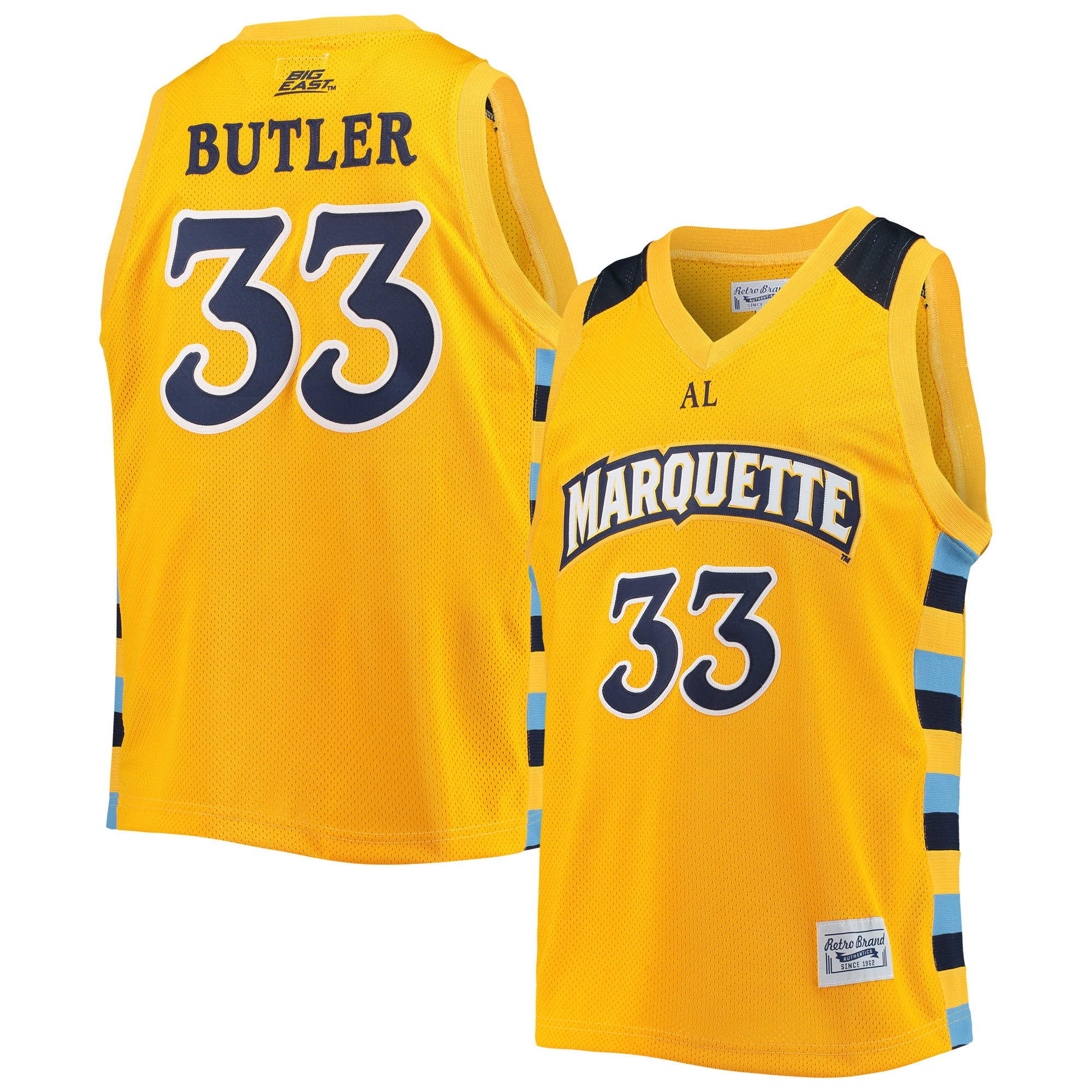 Jimmy Butler Marquette Golden Eagles Original Retro Brand Alumni Commemorative Replica Basketball Jersey - Gold Ncaa