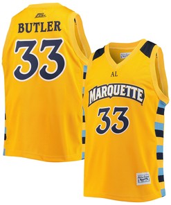 Jimmy Butler Marquette Golden Eagles Original Retro Brand Alumni Commemorative Replica Basketball Jersey - Gold Ncaa