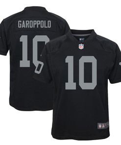 Jimmy Garoppolo 10 Las Vegas Raiders Game Youth Jersey - Black