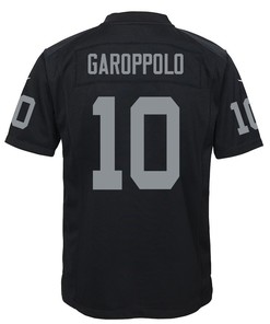 Jimmy Garoppolo 10 Las Vegas Raiders Game Youth Jersey - Black