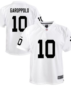 Jimmy Garoppolo 10 Las Vegas Raiders Game Youth Jersey - White