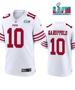 Jimmy Garoppolo 10 San Francisco 49Ers Super Bowl LVII Men Game Jersey- White