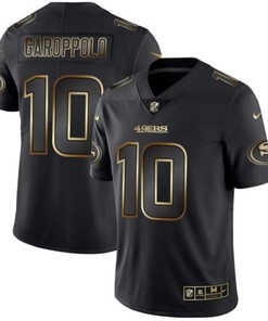 Jimmy Garoppolo #10 San Francisco 49ers Nfl Explosion Legendary Gold Black Jersey
