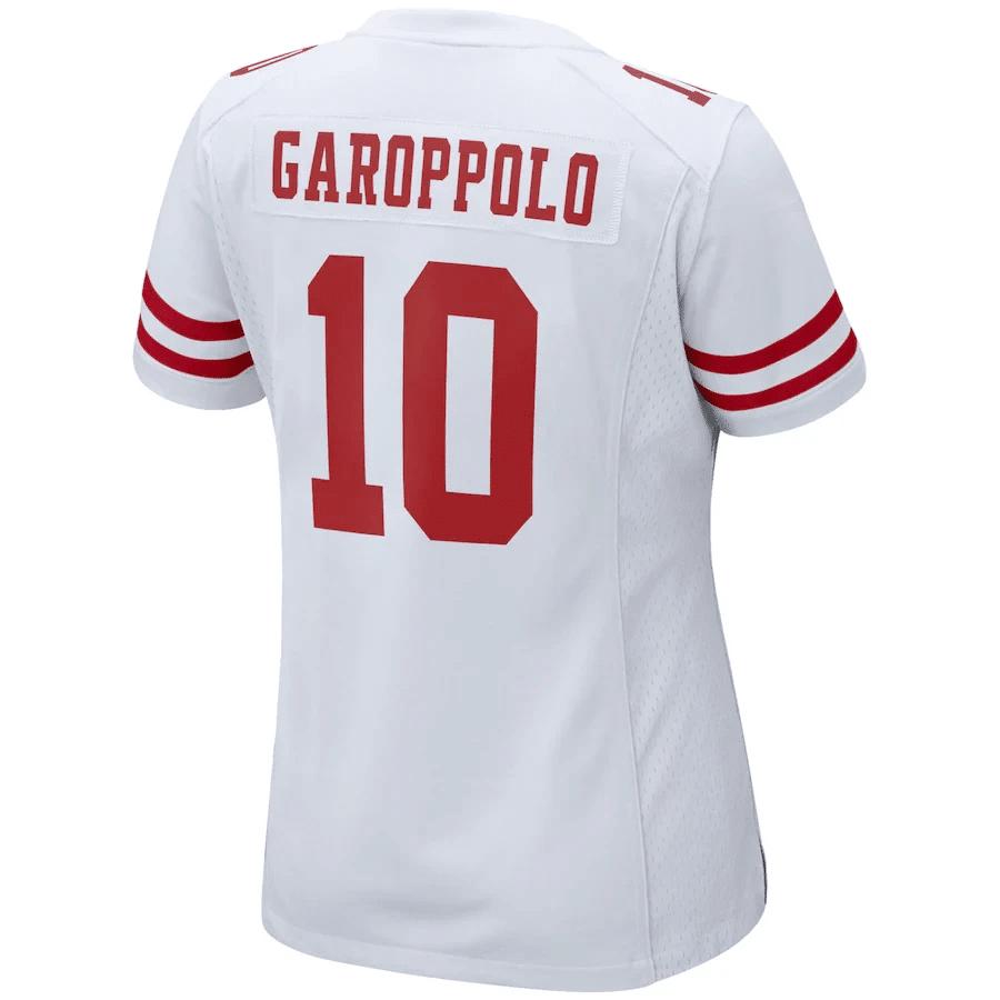 Jimmy Garoppolo 10 San Francisco 49ers Women's Team Color Game Jersey - White