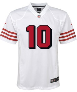 Jimmy Garoppolo 10 San Francisco 49ers Youth Color Rush Player Game Jersey - White