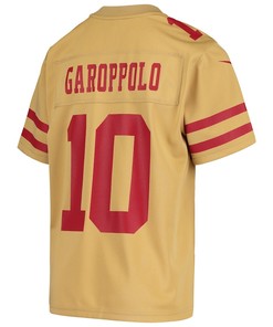 Jimmy Garoppolo 10 San Francisco 49ers Youth Inverted Game Jersey - Gold
