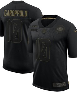 Jimmy Garoppolo San Francisco 49ers 2020 Salute To Service Limited Jersey - Black