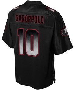 Jimmy Garoppolo San Francisco 49ers Nfl Pro Line Smoke Fashion Jersey - Black