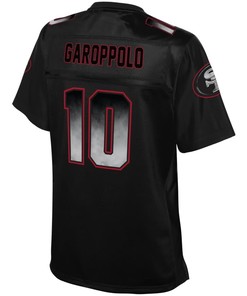 Jimmy Garoppolo San Francisco 49ers Nfl Pro Line Womens Pro Line Smoke Fashion Jersey - Black
