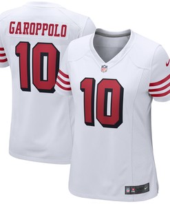 Jimmy Garoppolo San Francisco 49ers Womens Alternate Game Player Jersey White Nfl