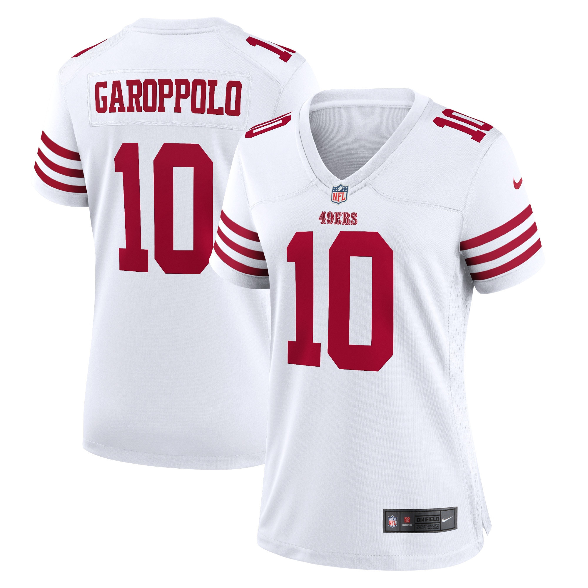 Jimmy Garoppolo San Francisco 49ers Womens Player Game Jersey - White Nfl